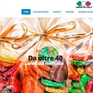 Realizzazione siti internet per produttori sacchetti